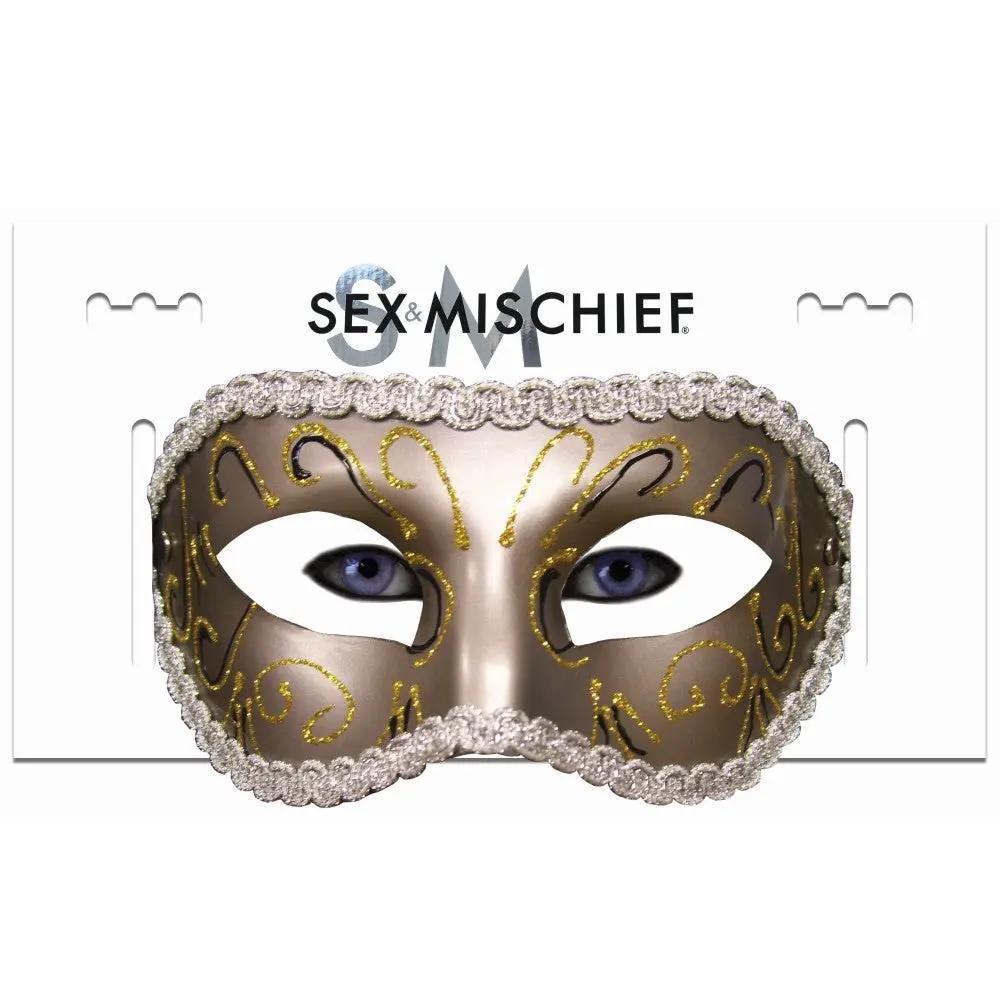 Sportsheets Sex & Mischief Masquerade Mask Gold by Sportsheets
