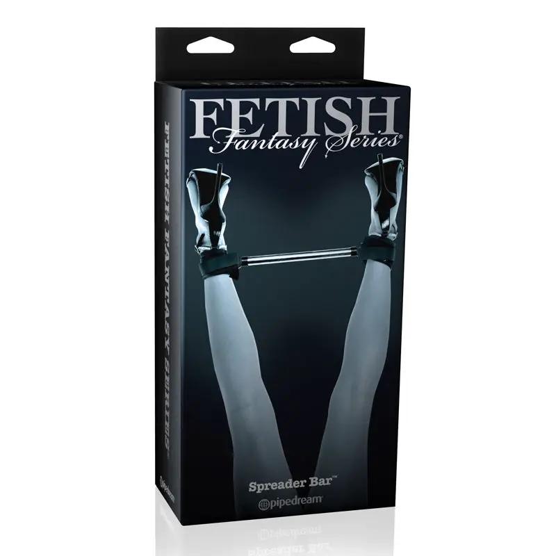 Fetish Fantasy Series Limited Edition Adjustable Spreader Bar Black/Silver by Pipedream