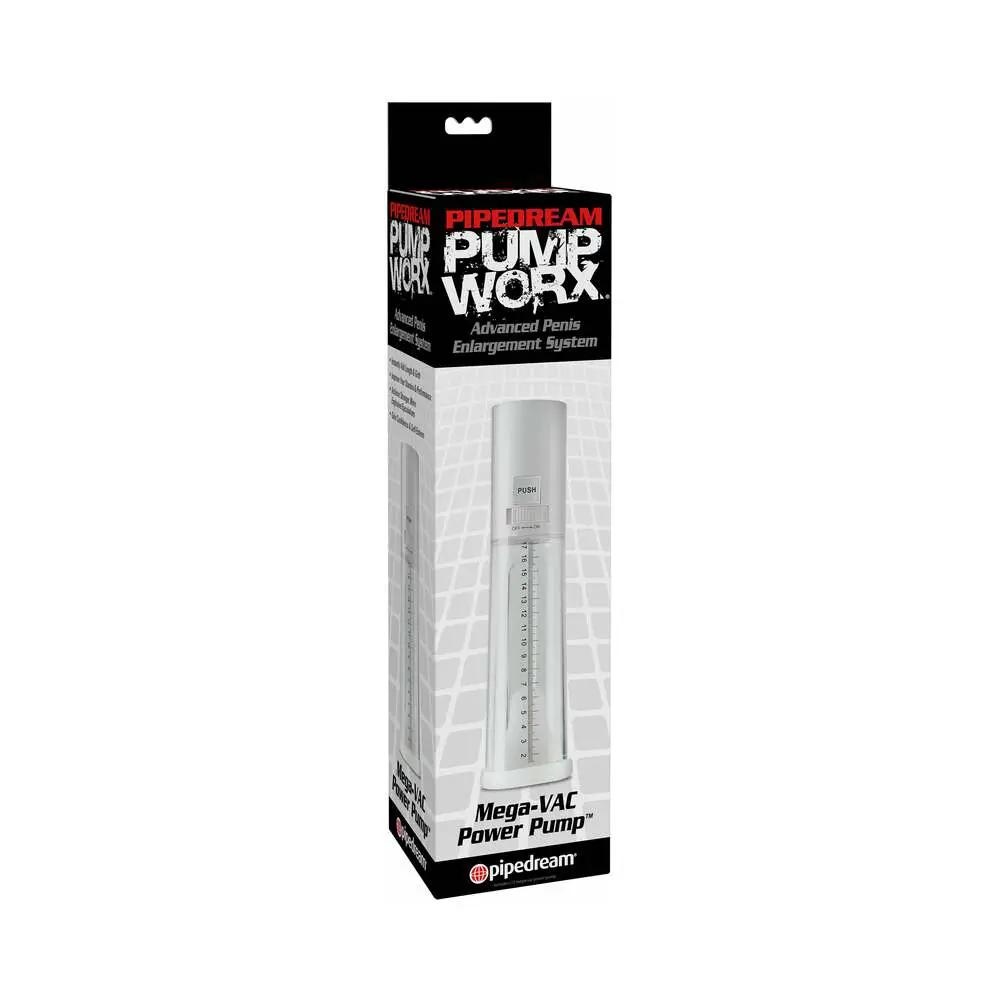 Pump Worx MEGA-VAC Power Pump Clear/White by Pipedream