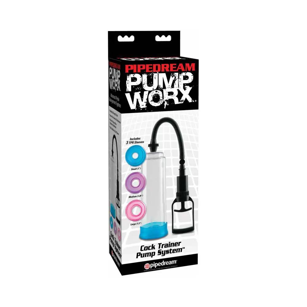 Pump Worx 4-Piece Cock Trainer Pump System Clear/Assorted by Pipedream