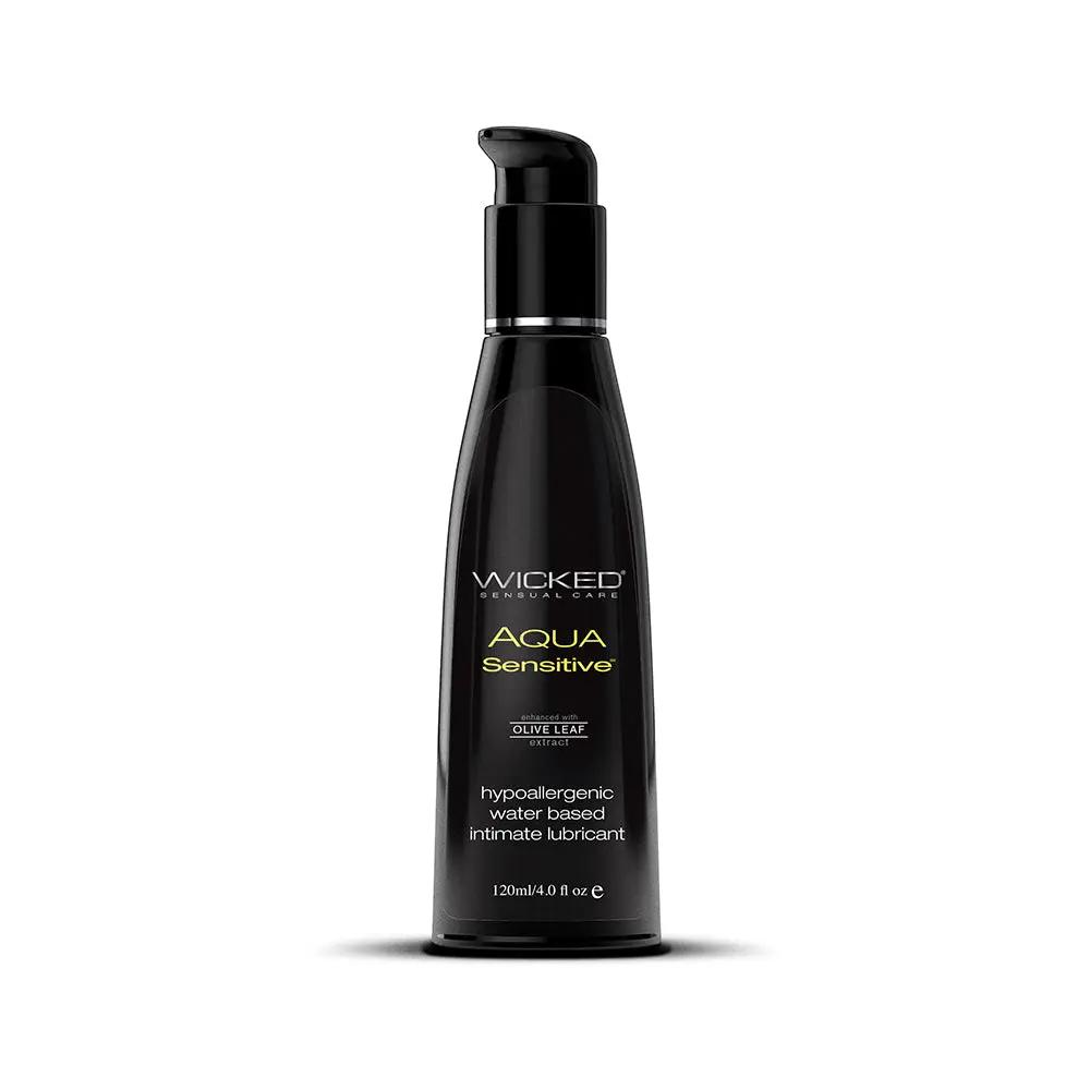 Wicked Aqua Sensitive Water-Based Lubricant 4 oz. by Wicked
