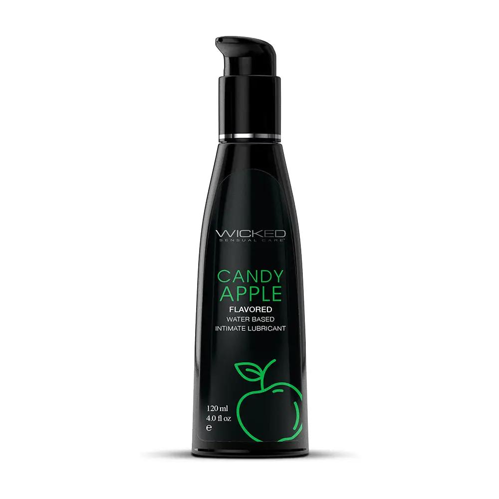 Wicked Aqua Candy Apple Water-Based Lubricant 4 oz. by Wicked