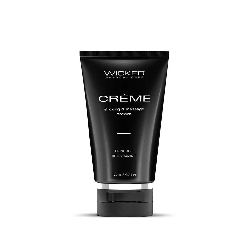 Wicked Creme Stroking and Massage Cream 4 oz. by Wicked