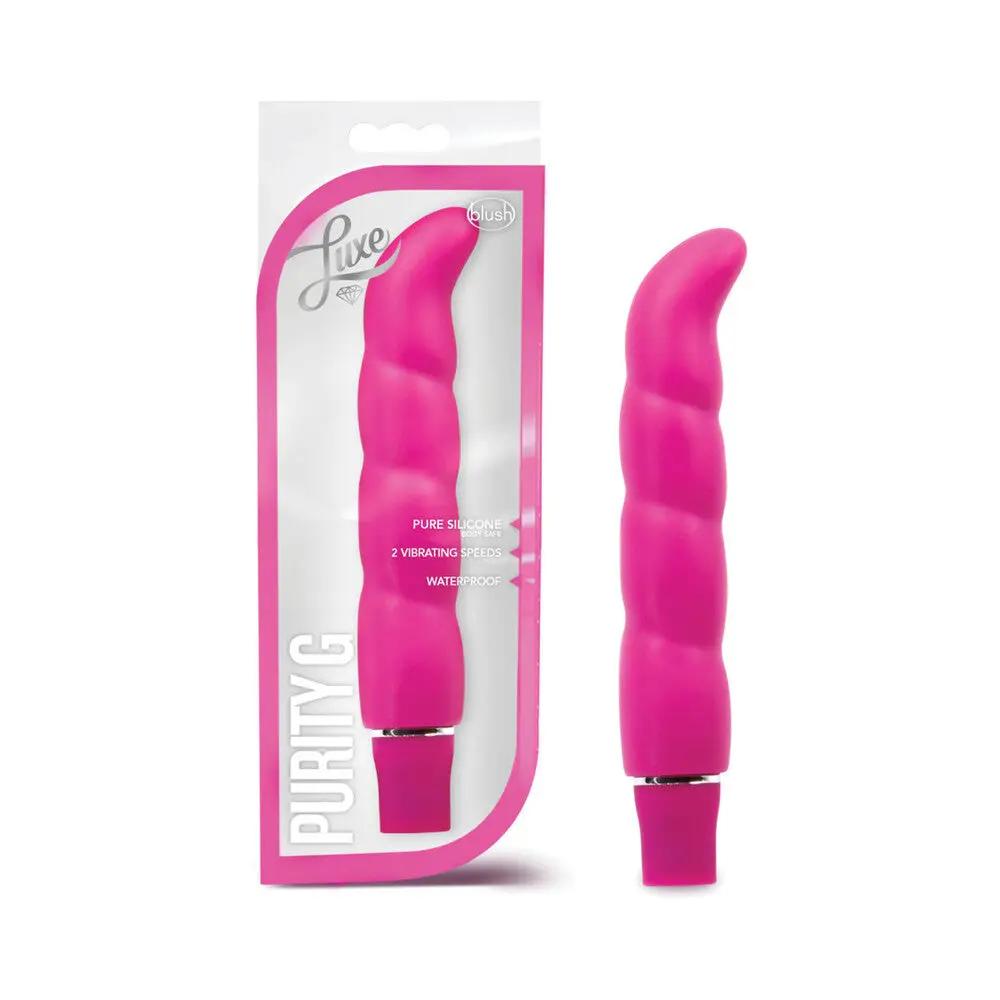 Luxe Purity G Silicone Slimline G-Spot Vibrator Pink by Blush