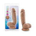Au Naturel Macho 8.5 in. Posable Dual Density Dildo with Balls Tan by Blush