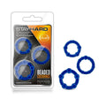 Stay Hard Beaded Cockrings 3-Piece Set Blue by Blush
