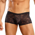 Male Power Stretch Lace Mini Short Black Med by Male Power