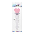 Crystal Heart of Glass 6 in. Glass Dildo Pink/Clear by NS Novelties