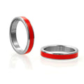 H2H Stainless Steel Cockring w/Red Band 1.875 in. by PHS International