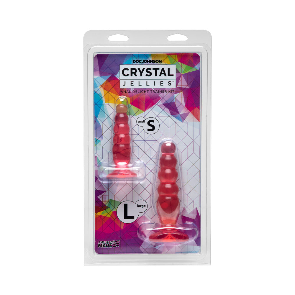 Crystal Jellies - Anal Delight Trainer Kit Pink by Doc Johnson