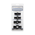 TitanMen - Cock Ring Set Black by Doc Johnson
