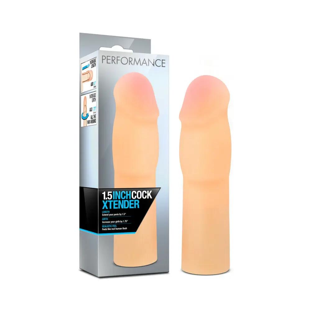 Performance 1.5 in. Cock Xtender Penis Extender Sleeve Beige by Blush