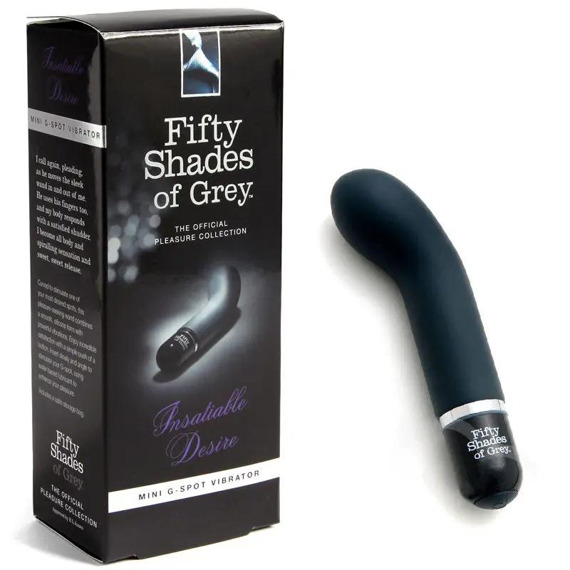Fifty Shades of Grey Insatiable Desire Silicone Mini G-Spot Vibrator Black by Fifty Shades of Grey