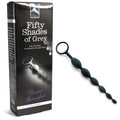 Fifty Shades of Grey Pleasure Intensified Silicone Anal Beads Black by Fifty Shades of Grey