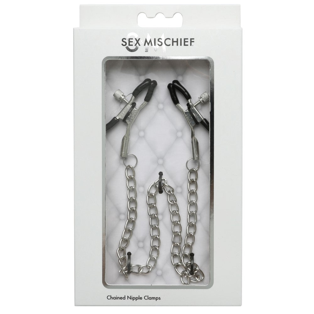 Sportsheets Sex & Mischief Adjustable Chained Nipple Clamps by Sportsheets