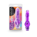 Naturally Yours Mr. Right Now 6.5 in. Vibrating Dildo Purple by Blush