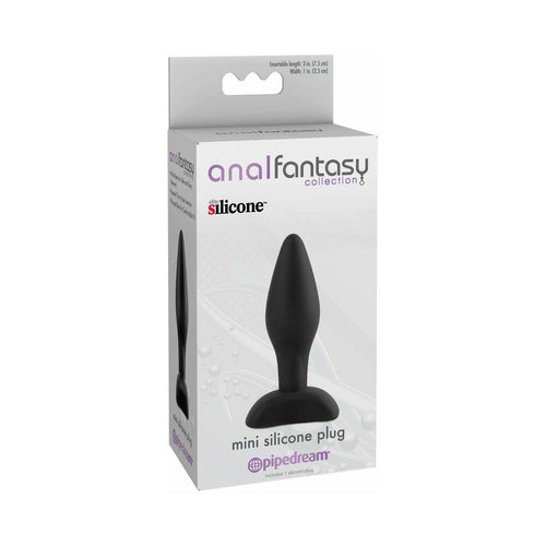 Anal Fantasy Collection Mini Silicone Plug Black by Pipedream