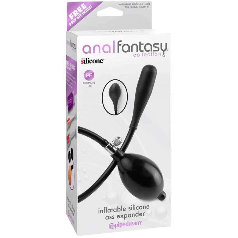 Anal Fantasy Collection Inflatable Silicone Ass Expander Black by Pipedream