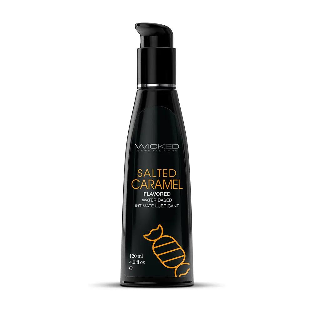 Wicked Aqua Salted Caramel Water-Based Lubricant 4 oz. by Wicked