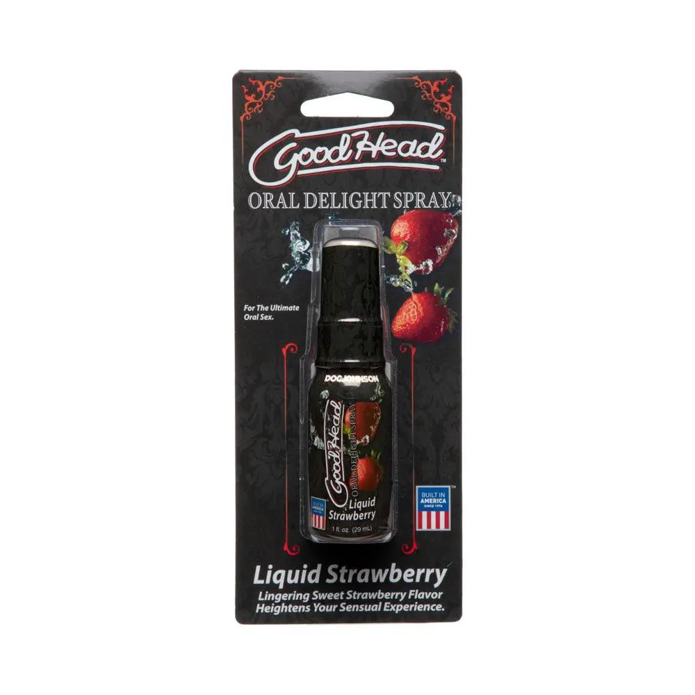 GoodHead - Oral Delight Spray - Liquid Strawberry 1oz by Doc Johnson