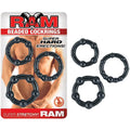 Ram Beaded Cockrings (Black) by Nasstoys