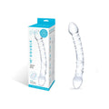 Glas 10 in. Double Trouble Glass Dildo by Electric Eel