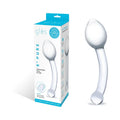 Glas 8 in. Pure Indulgence Anal Slider Prostate Stimulating Glass Dildo by Electric Eel