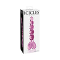 Icicles No. 43 Glass Massager with Heart-Shaped Handle Pink by Pipedream