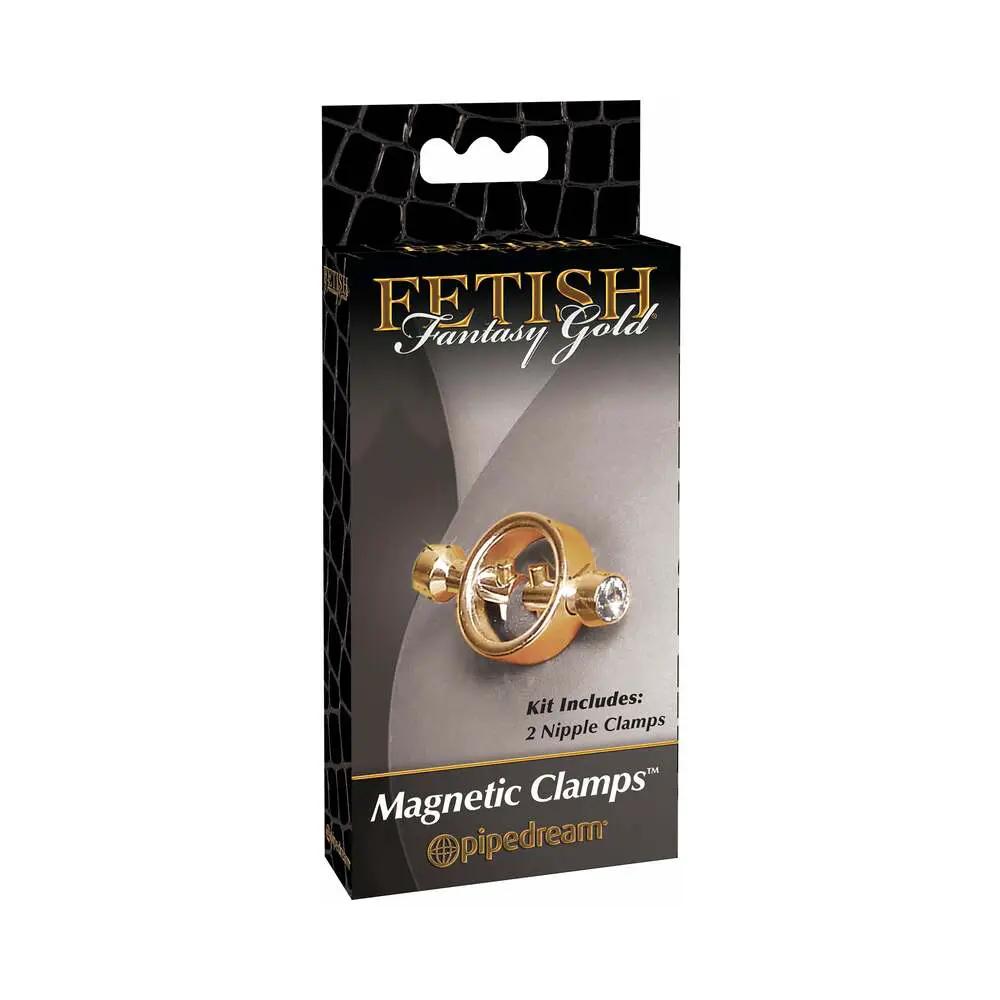 Fetish Fantasy Gold Magnetic Nipple Clamps Gold by Pipedream