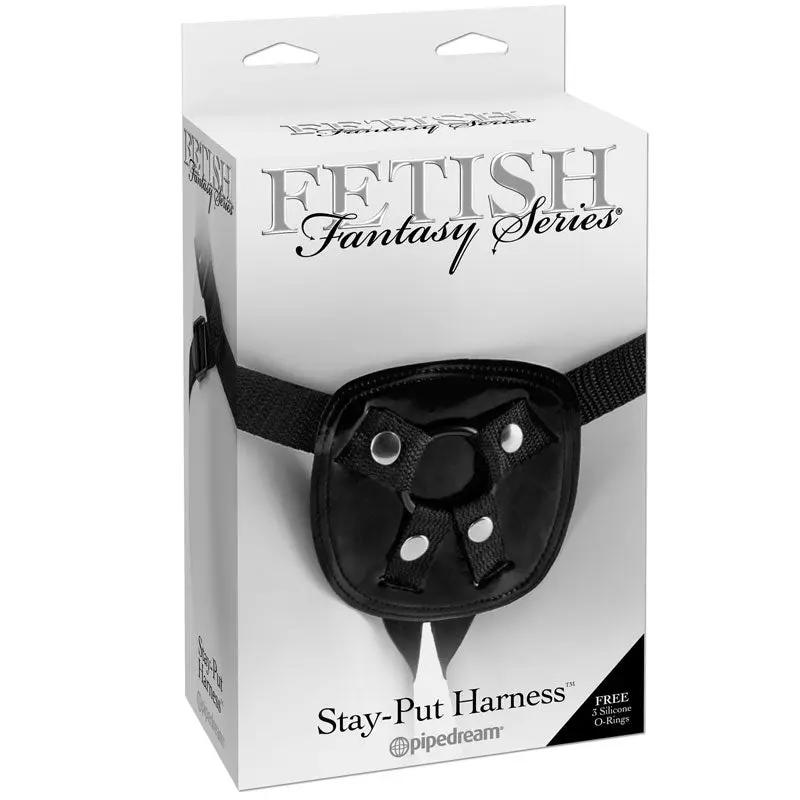 Fetish Fantasy Series Adjustable Stay-Put Harness Black by Pipedream