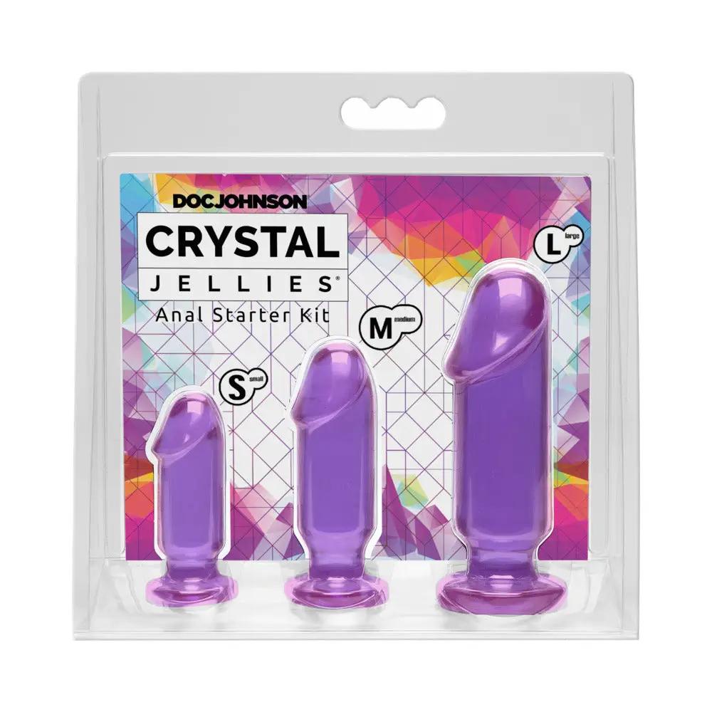 Crystal Jellies – Anal Starter Kit Purple by Doc Johnson