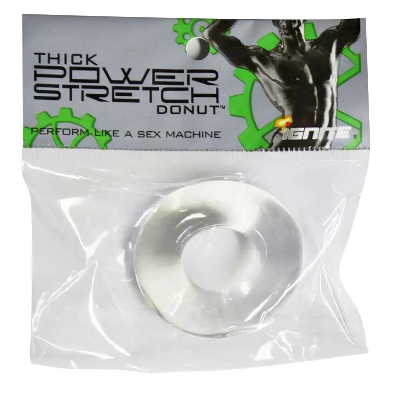 SI Thick Power Stretch Donut Clear by Si Novelties