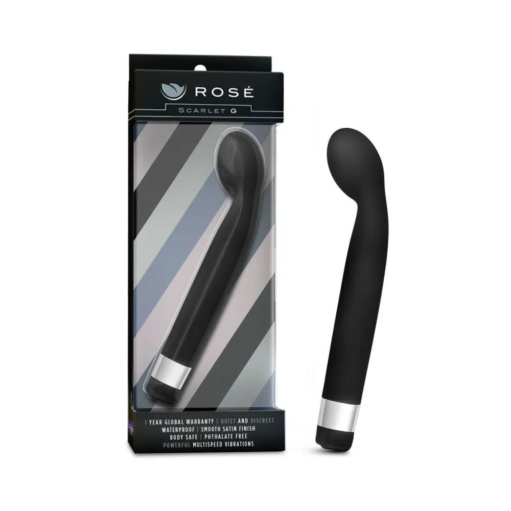 Rose Scarlet G Slimline G-Spot Vibrator Black by Blush