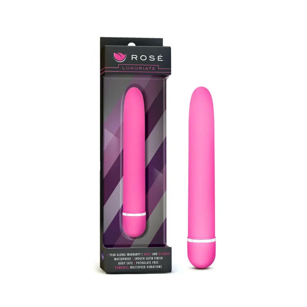 Rose Luxuriate Classic Slimline Vibrator Pink by Blush