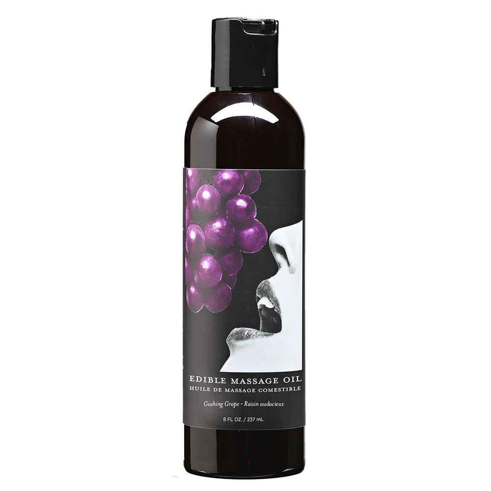 Earthly Body Edible Massage Oil Grape 8oz. by Earthly Body