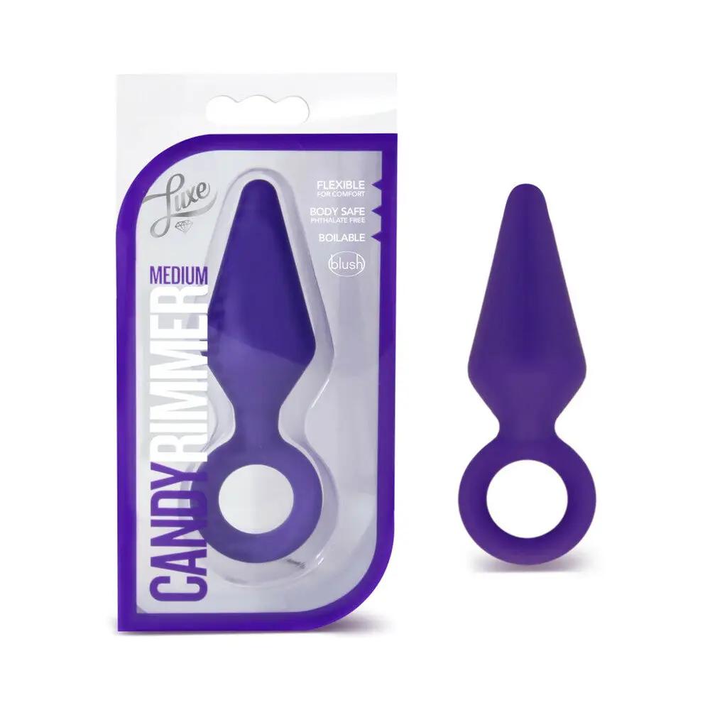 Luxe Candy Rimmer Medium Silicone Anal Plug Purple by Blush