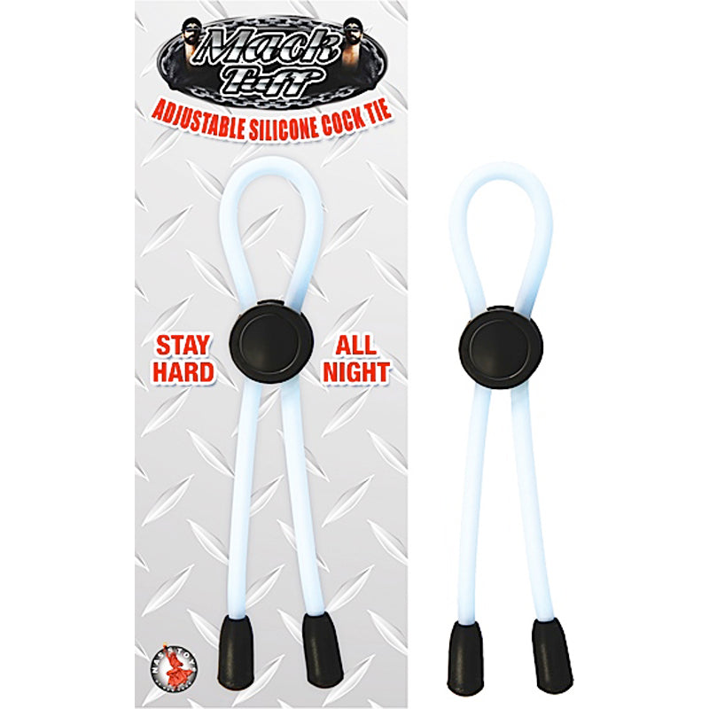 Mack Tuff Adjustable Silicone Cock Tie (Clear) Lasso/Bolo by Nasstoys