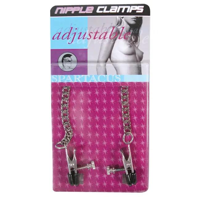 Classic Adjustable Nipple Clamps Rubber Tipped by Spartacus
