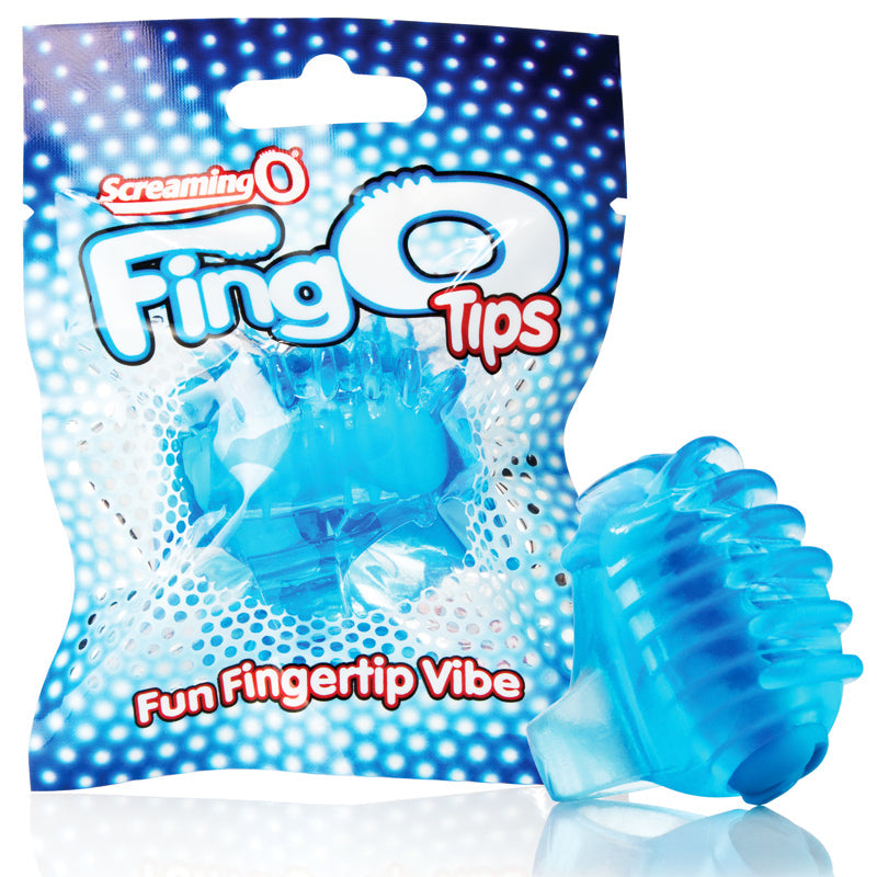 Screaming O FingO Tips Blue by Screaming O