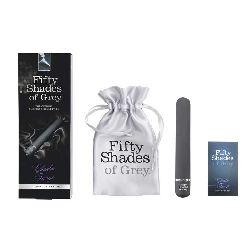 Fifty Shades of Grey Charlie Tango Slimline Classic Vibrator Black by Fifty Shades of Grey
