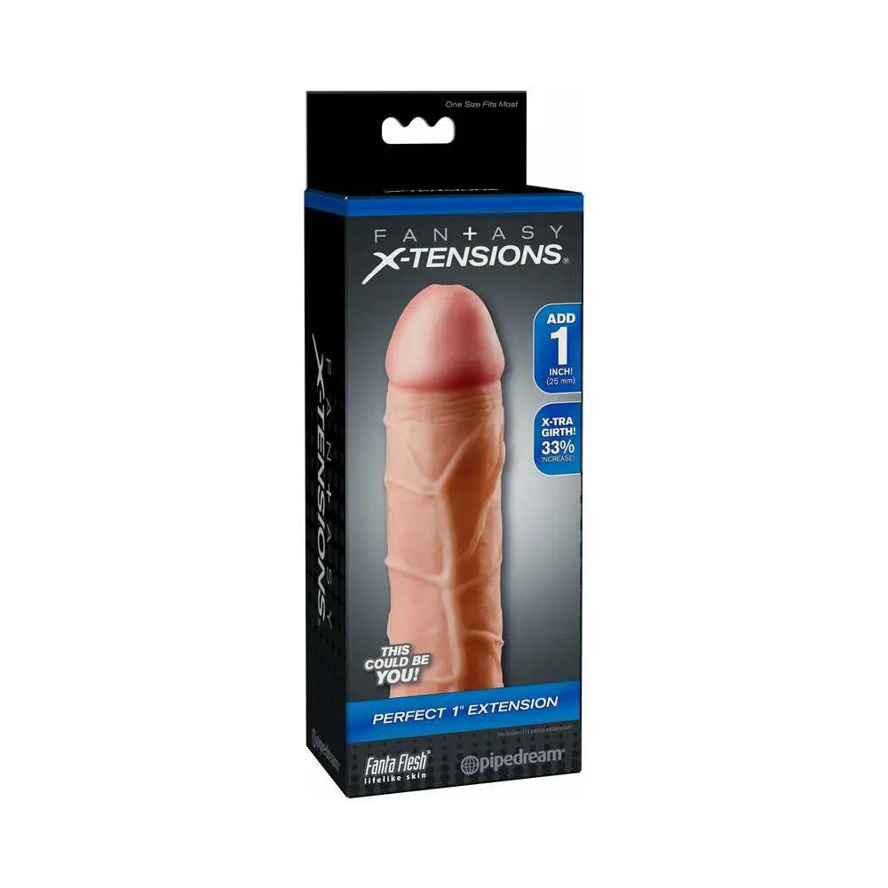 Fantasy X-tensions Perfect 1 in. Extension Beige by Pipedream