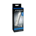Fantasy X-tensions Vibrating Super Sleeve 1 in. Extension With Ball Strap Clear by Pipedream