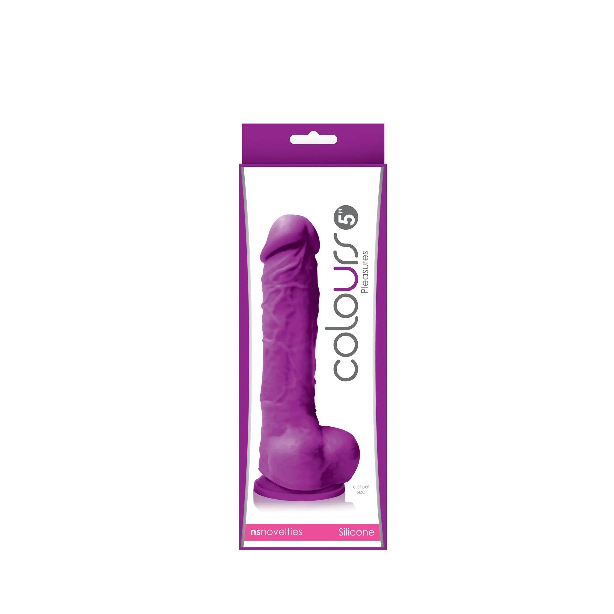 Colours Pleasures 5 in. Dildo Purple by NS Novelties