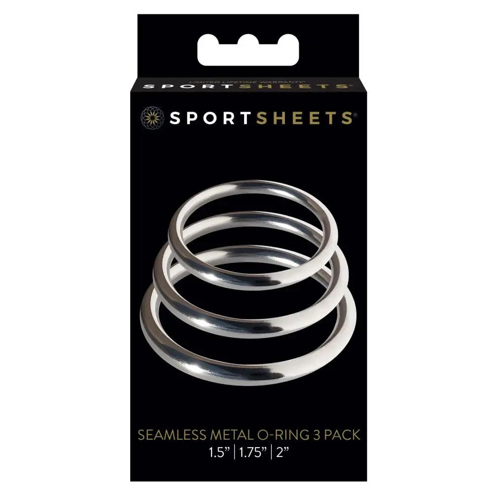Sportsheets Metal O-Ring 3-Pack Silver by Sportsheets