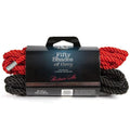 Fifty Shades of Grey Restrain Me Bondage Rope Twin Pack Red/Black by Fifty Shades of Grey