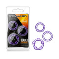 Stay Hard Beaded Cockrings 3-Piece Set Purple by Blush
