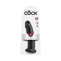 King Cock 9 in. Cock Realistic Dildo With Suction Cup Black by Pipedream