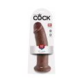King Cock 10 in. Cock Realistic Dildo With Suction Cup Brown by Pipedream