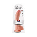 King Cock 9 in. Cock With Balls Realistic Suction Cup Dildo Beige by Pipedream