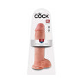 King Cock 11 in. Cock With Balls Realistic Suction Cup Dildo Beige by Pipedream
